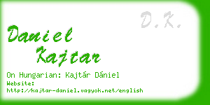 daniel kajtar business card