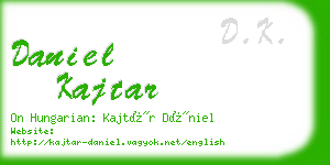 daniel kajtar business card